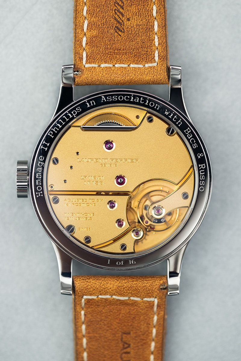Phillips Watch Experts Design Limited Edition Laurent Ferrier Tribute to Watches of The 1940s.