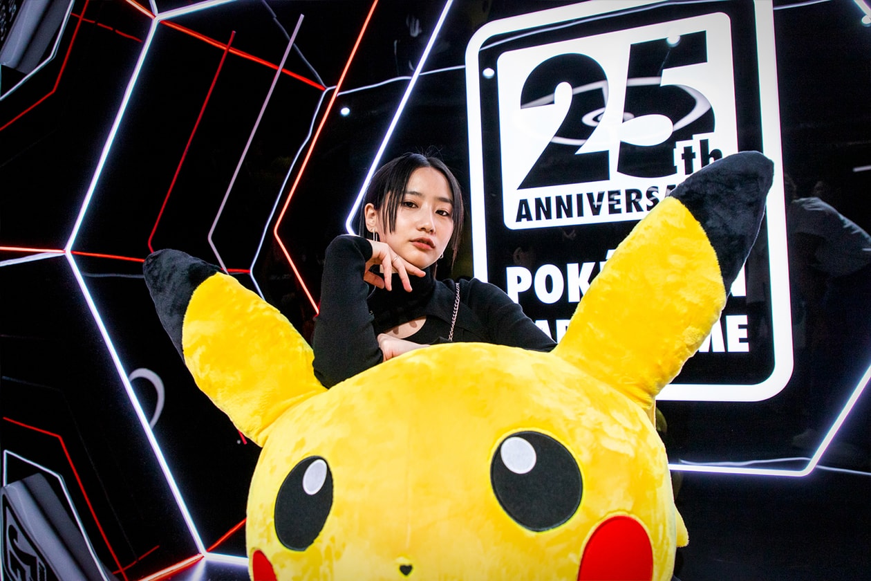 Pokémon TCG 25th Anniversary x HYPEBEAST Video Recap charizard full LED wall infinity mirror gachapon machines