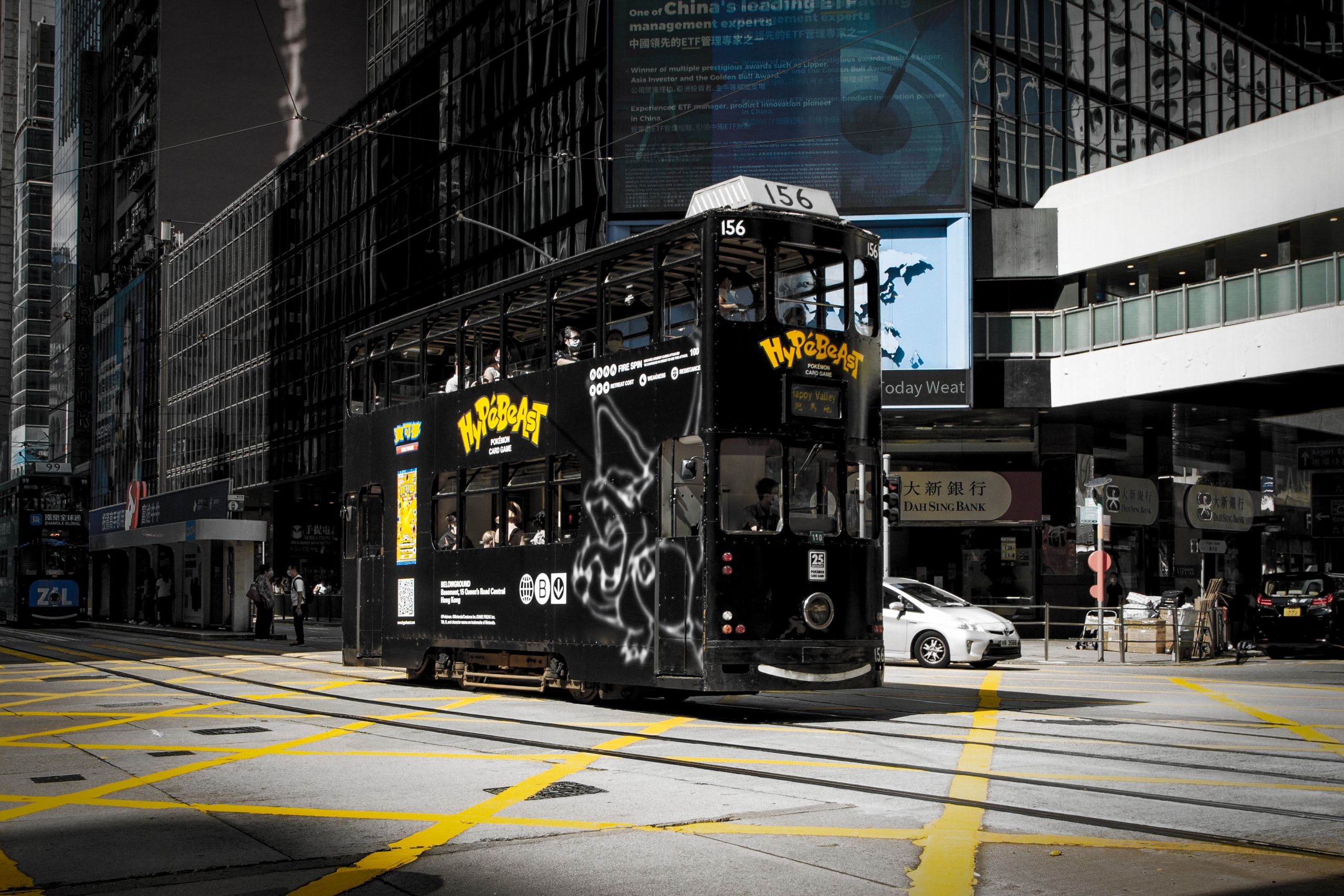 Pokemon TCG 25 x HYPEBEAST Tram and Poster charizard Hong Kong tcg BELOWGROUND SINO CENTER 