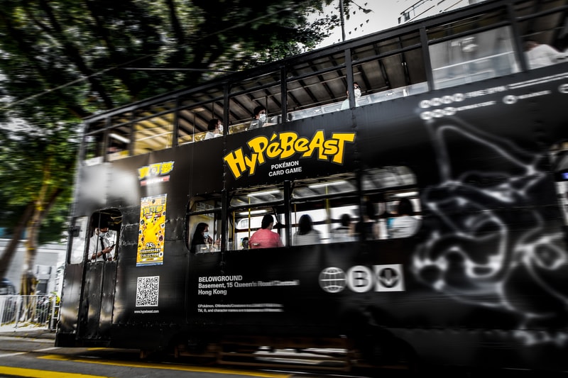 Pokemon TCG 25 x HYPEBEAST Tram and Poster charizard Hong Kong tcg BELOWGROUND SINO CENTER