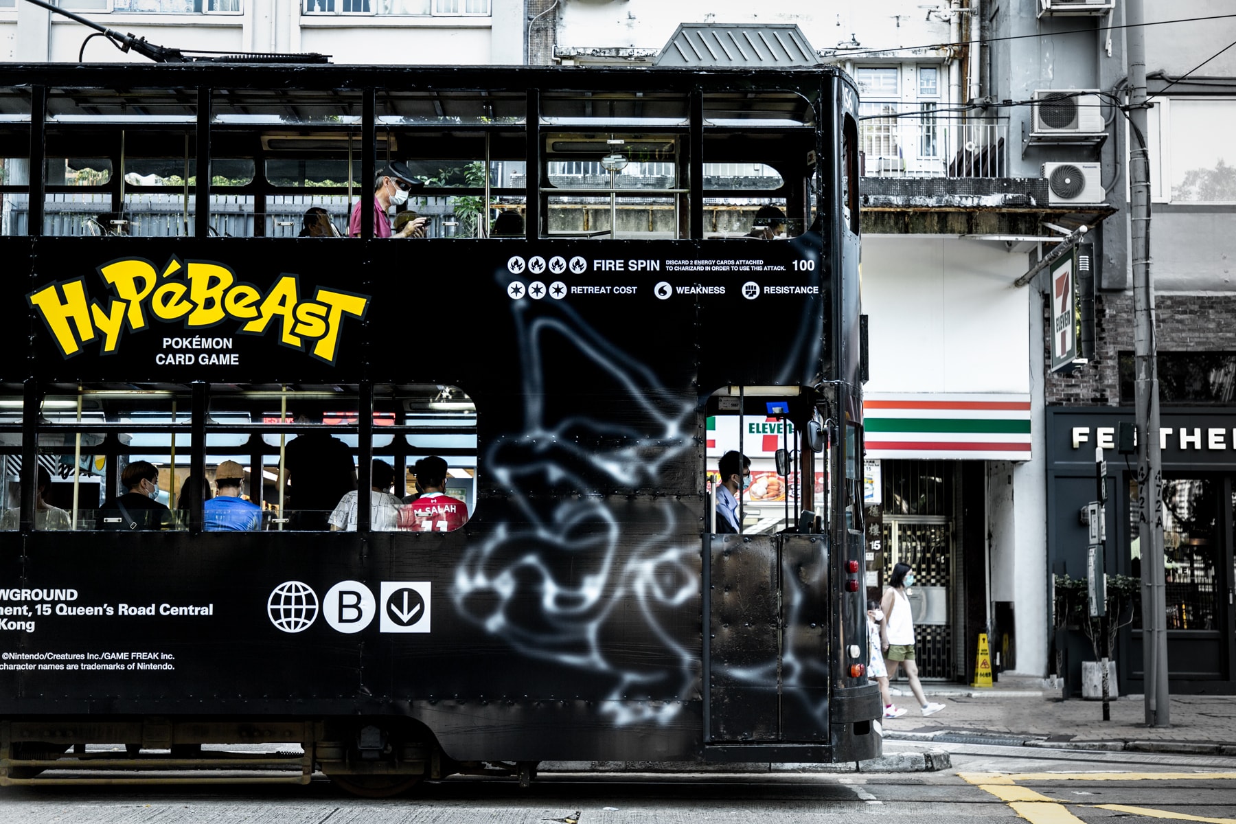 Pokemon TCG 25 x HYPEBEAST Tram and Poster charizard Hong Kong tcg BELOWGROUND SINO CENTER 