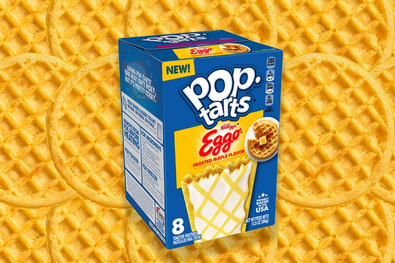 Pop-Tarts Unveils New Eggo Frosted Maple Syrup Flavor breakfast waffle pastry butter grid like 
