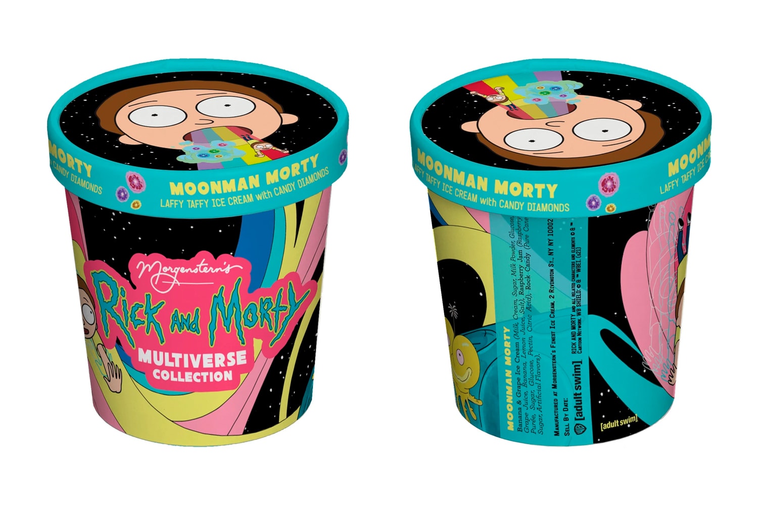 Rick & Morty Morgenstern’s Finest Ice Cream Multiverse Collection Release Info Buy Price Taste Review Adult Swim Ricky Road Moonman Morty Glorzo Empress Summer Mr. Poopy Butthole