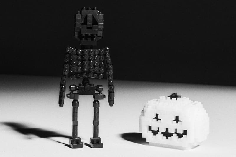 Saint Laurent Rive Droite Halloween Capsule Collection Homeware Nanoblock Jewelry Skeletons Spider Web Top Skull Candles Accessories Anthony Vaccarello