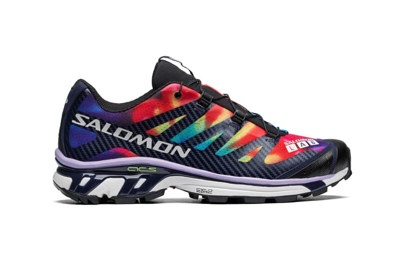 Salomon XT-4 Advanced Evening Blue / Nimbus Cloud / Lavender Release Information Dover Street Market London Sneaker Drop Tie Dyed Palace
