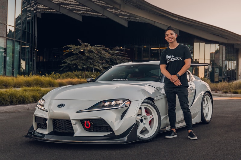 Motortrend Editor-in-Chief Samuel Du's Toyota Supra Drivers GR BMW pit+Paddock