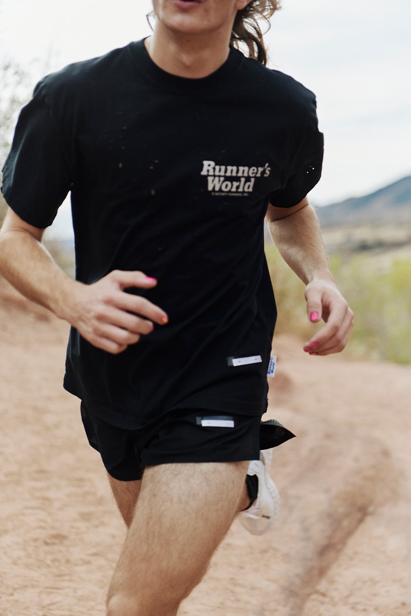 Runner's World x Satisfy FW21 Collaboration Info release caps trail shorts where to buy when does it drop