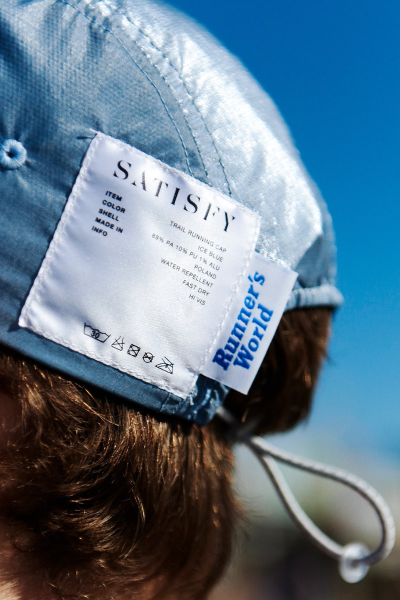 Runner's World x Satisfy FW21 Collaboration Info release caps trail shorts where to buy when does it drop