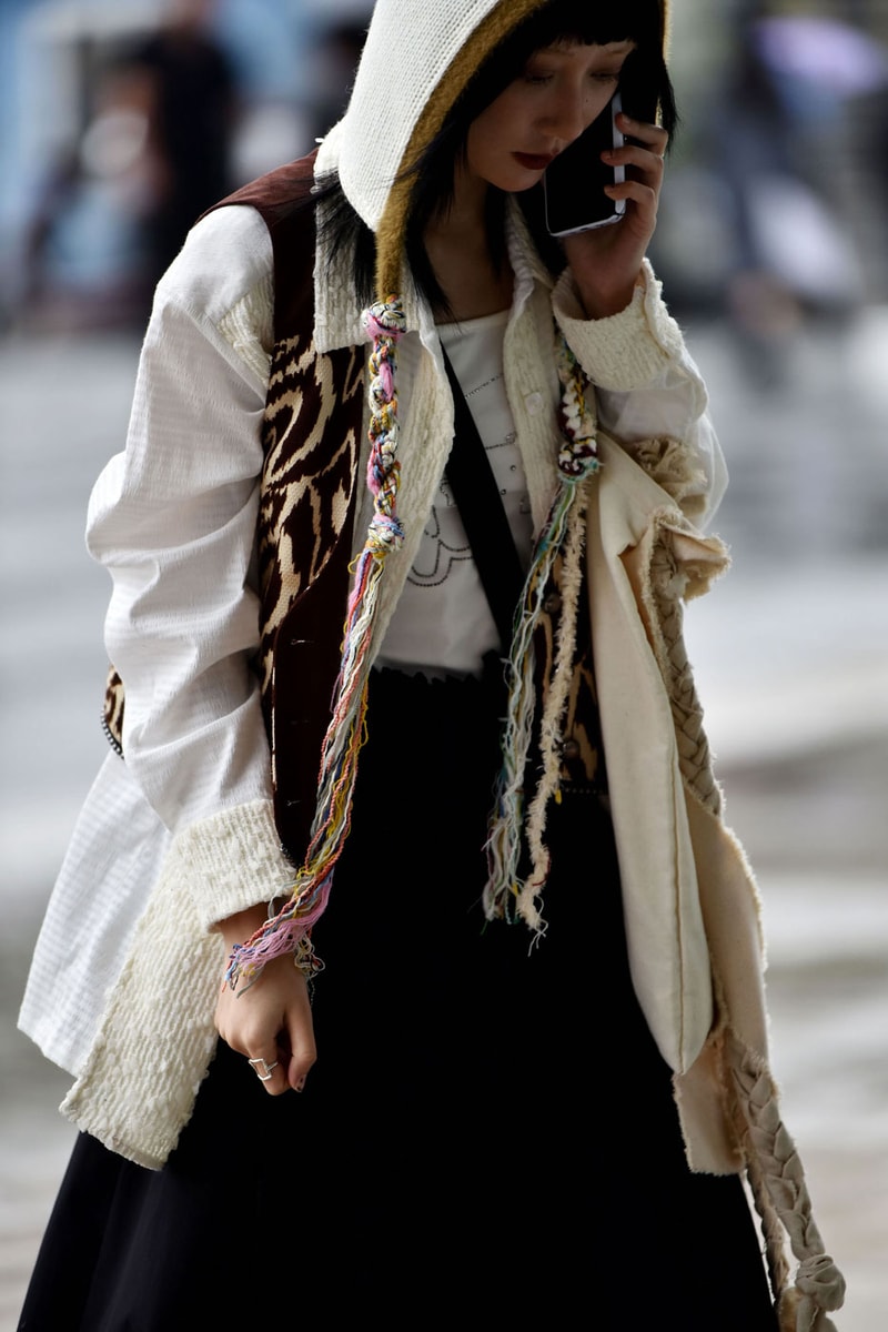 Shanghai Fashion Week Street Style Spring/Summer 2022 jackets fall paris fashion week china