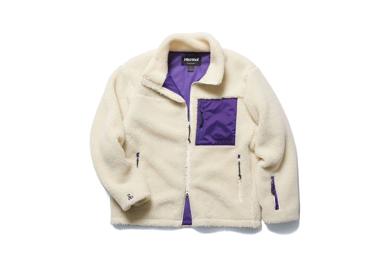SOPHNET. x Marmot capsule collection Release Info fashion japan down jacket fleece jacket T-shirt blue black purple