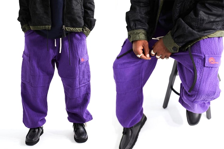 18 East and Standard Issue Tees Present the Gorecki Cargo Pants in Açaí