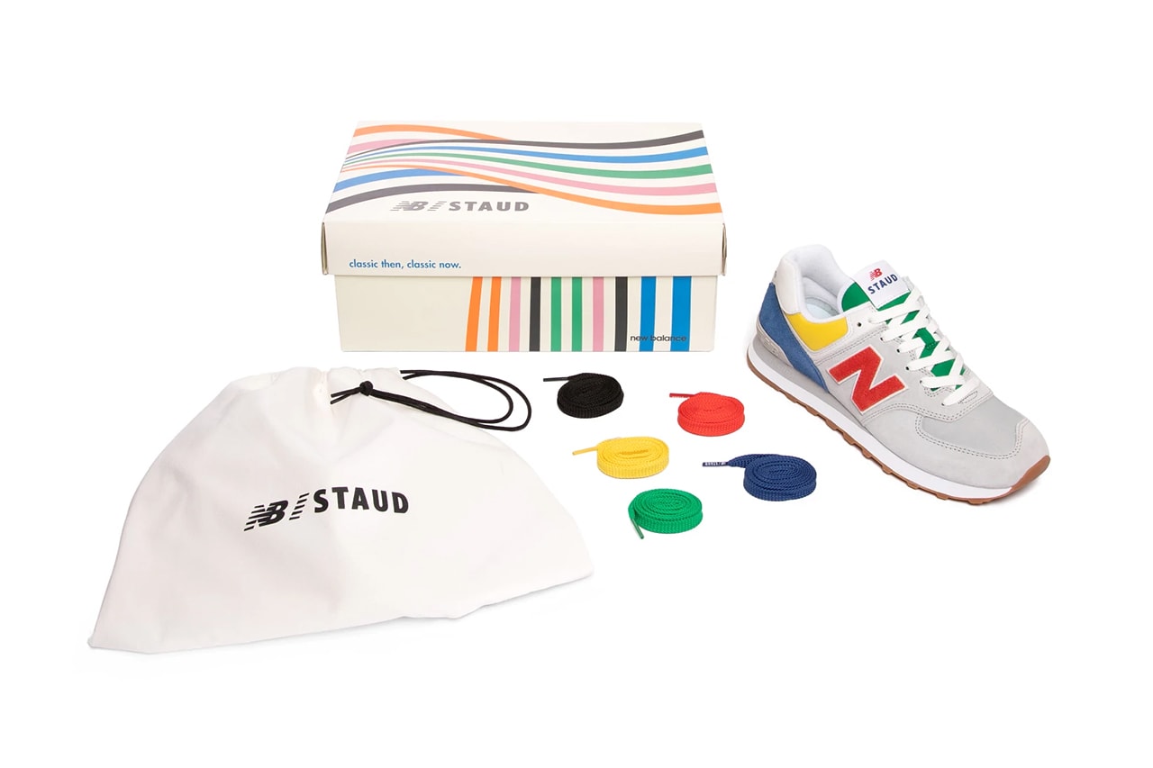 staud new balance 574 57 40 release date info store list buying guide photos price white multi-color