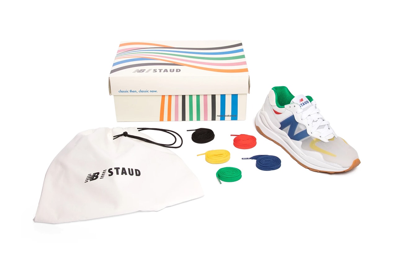 staud new balance 574 57 40 release date info store list buying guide photos price white multi-color