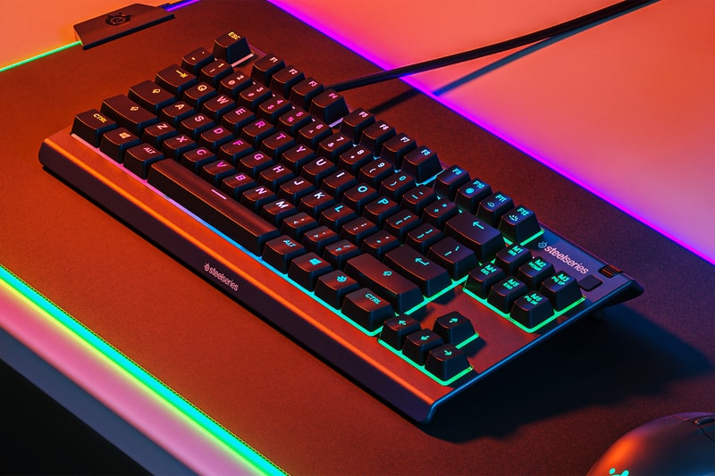 steelseries gaming peripherals esports tkl keyboard water resistant apex 3 rgb lighting media 