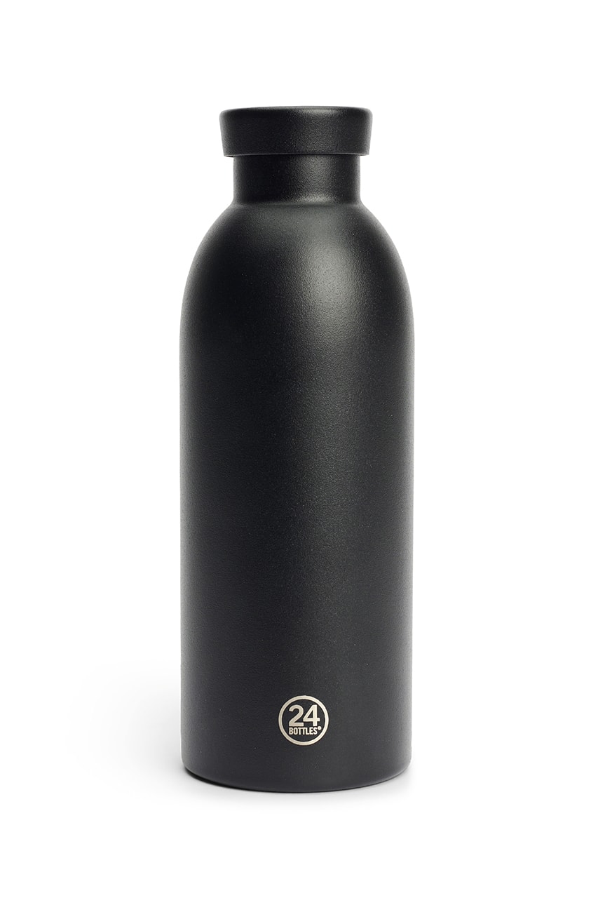 Stone Island Stainless Steel Bottle With Black Carry Bag Très Bien Fall Winter 2021 Accessories Compass Logo Leakproof 24Bottles