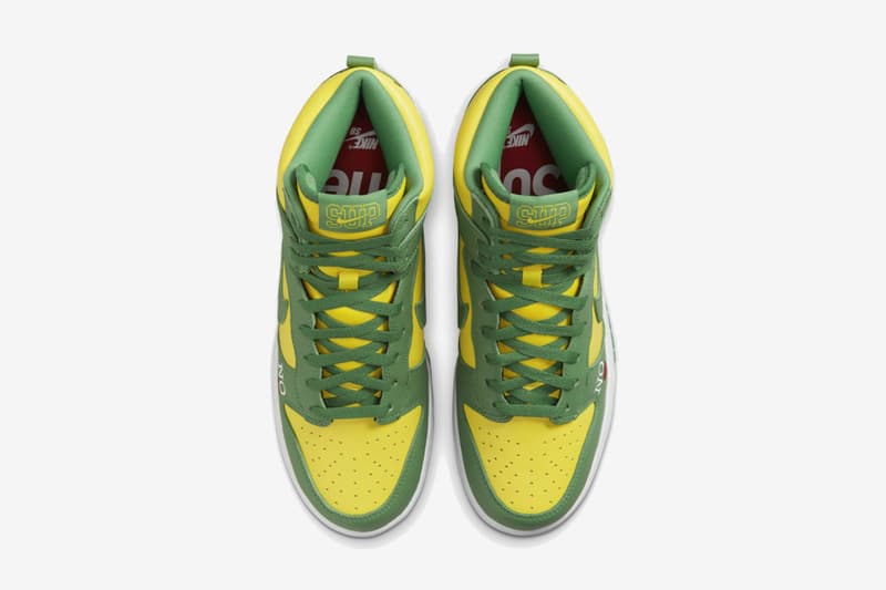 Official Look at the Supreme x Nike SB Dunk High "By Any Means" in"Brazil"