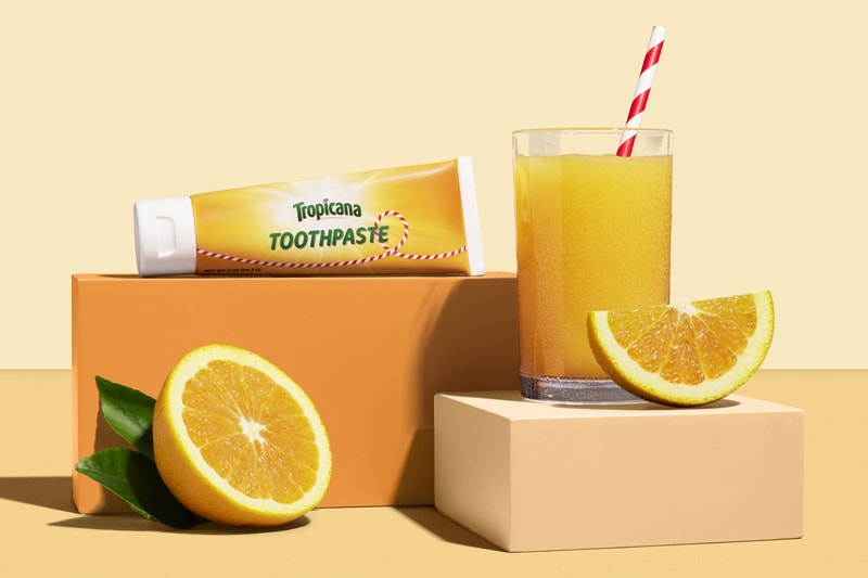 tropicana limited edition exclusive toothpaste breakfast orange juice oj aftertaste 