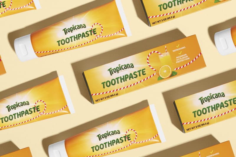 tropicana limited edition exclusive toothpaste breakfast orange juice oj aftertaste 