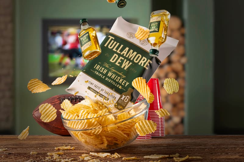 Tullamore D.E.W. Tully Chips Irish Whiskey Original Triple Blend William Grant & Sons Caskers Snacks