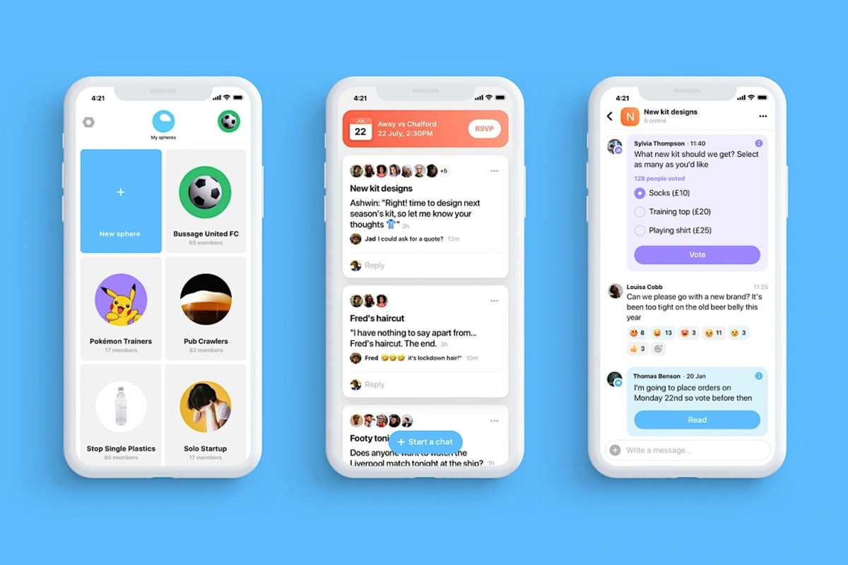 twitter london group chat instant messaging app sphere acquisition metaverse expansion business 