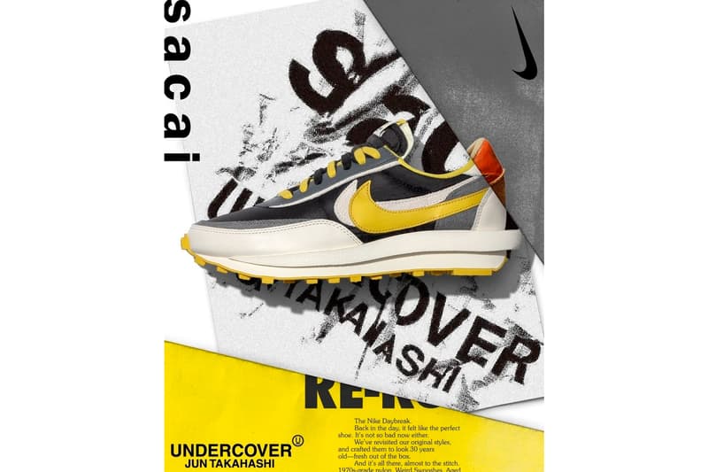 UNDERCOVER x undercover sacai nike waffle sacai Nike LDWaffle "Bright Citron," "University Red