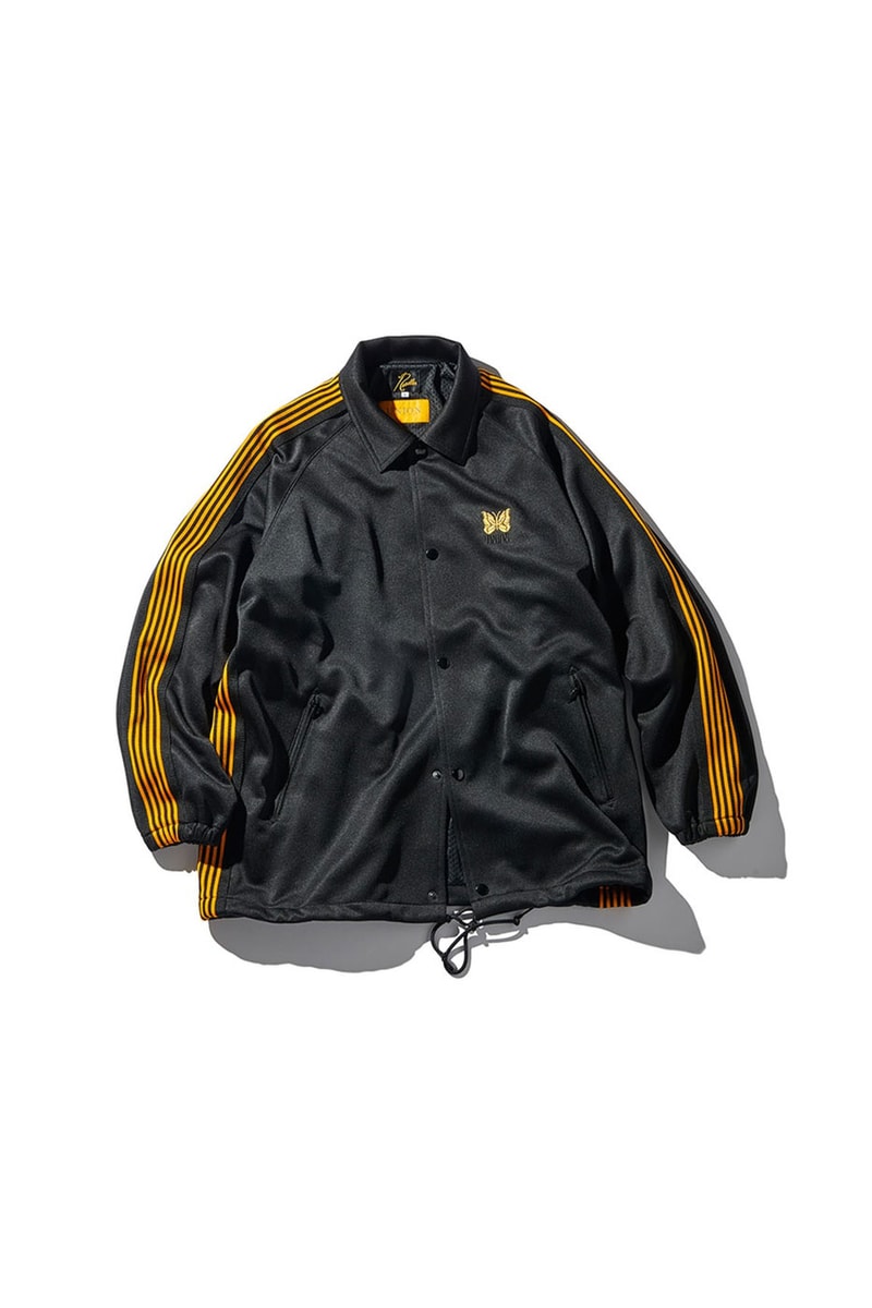 Needles Union LA Los Angeles Tokyo Japanese joint 30th anniversary capsule series coach jacket black poly smooth butterfly embroidery mohair cardigan rebuild by needles 90s lookbook release info