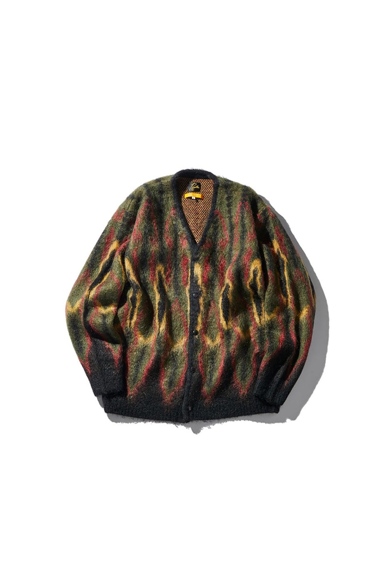 Needles Union LA Los Angeles Tokyo Japanese joint 30th anniversary capsule series coach jacket black poly smooth butterfly embroidery mohair cardigan rebuild by needles 90s lookbook release info