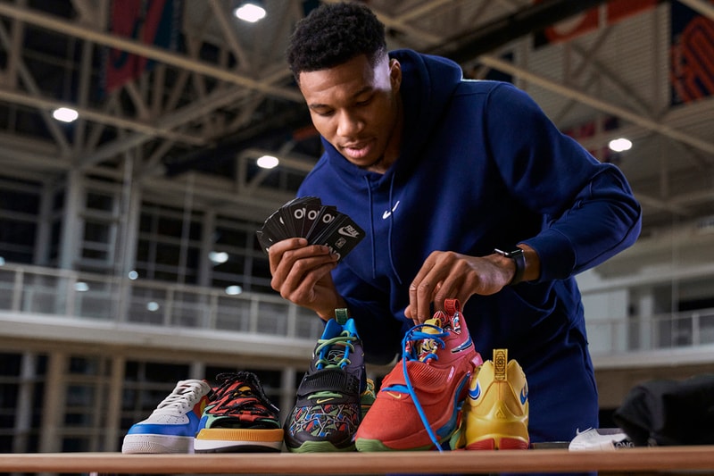 uno Giannis Antetokounmpo nike zoom freak 3 air force 1 low offline custom card deck apparel release date info store list buying guide photos price 