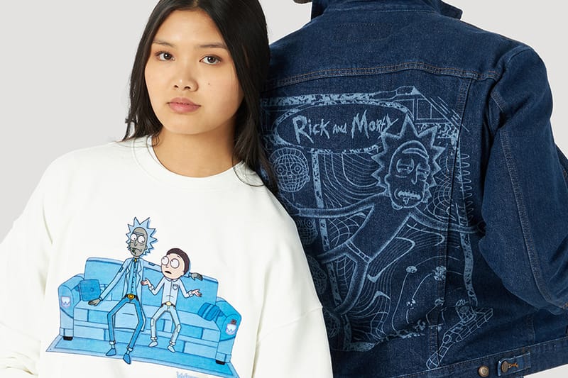 wrangler rick and morty jean jacket