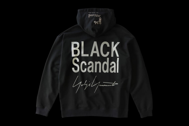 BLACK Scandal Yohji Yamamoto PEACE AND AFTER Capsule Release Hoodie Crewneck Sweater T Shirt Date Buy Price
