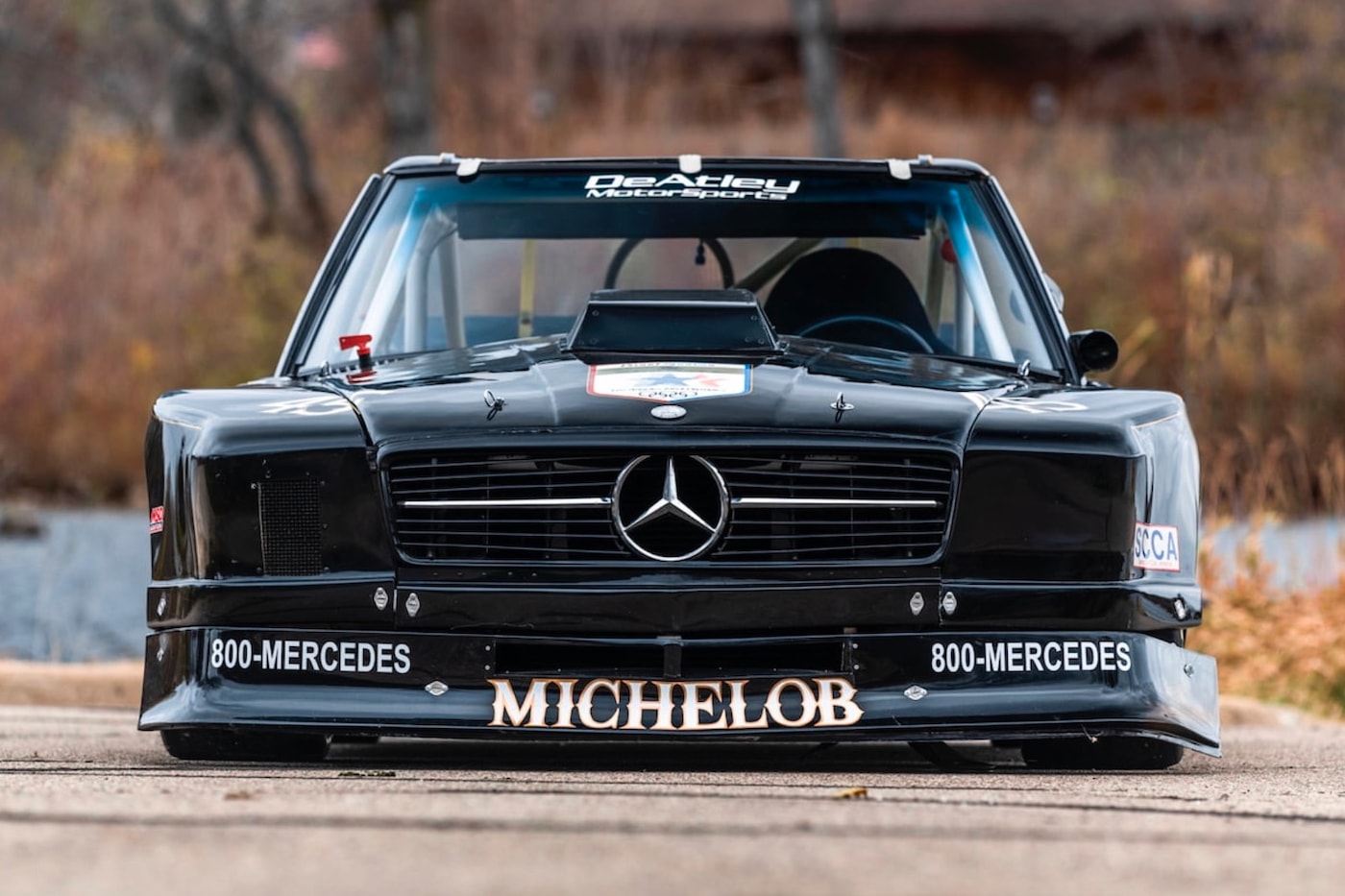 Mercedes 982 450 SL Trans-Am racer prototype black series  sports car 2022 SL 300 Sl gullwing Mecum auction kissimmee michelob tube frame 4.5 5.0 liter v8  steerin wheel bucket seat loren st lawrence news