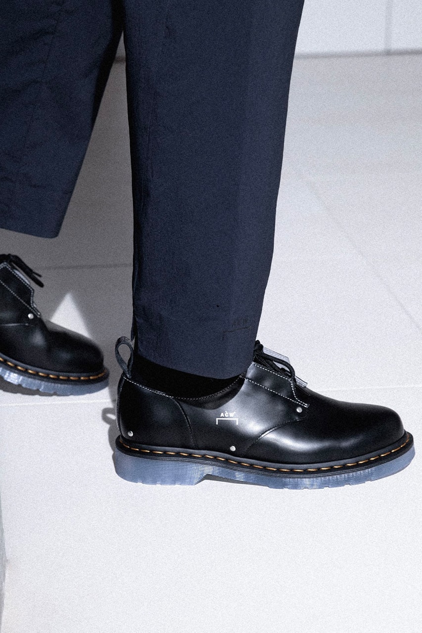 A-COLD-WALL* x Dr. Martens 1461 Bex Black Collaboration Release Information First Look Samuel Ross ACW London Designer Footwear Formal Fall Winter 2021 