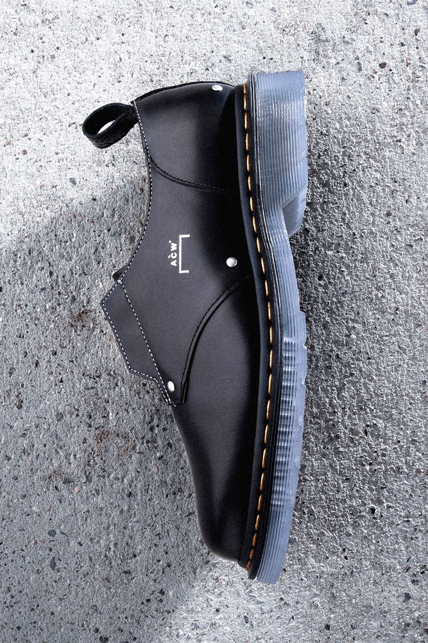 A-COLD-WALL* x Dr. Martens 1461 Bex Black Collaboration Release Information First Look Samuel Ross ACW London Designer Footwear Formal Fall Winter 2021 