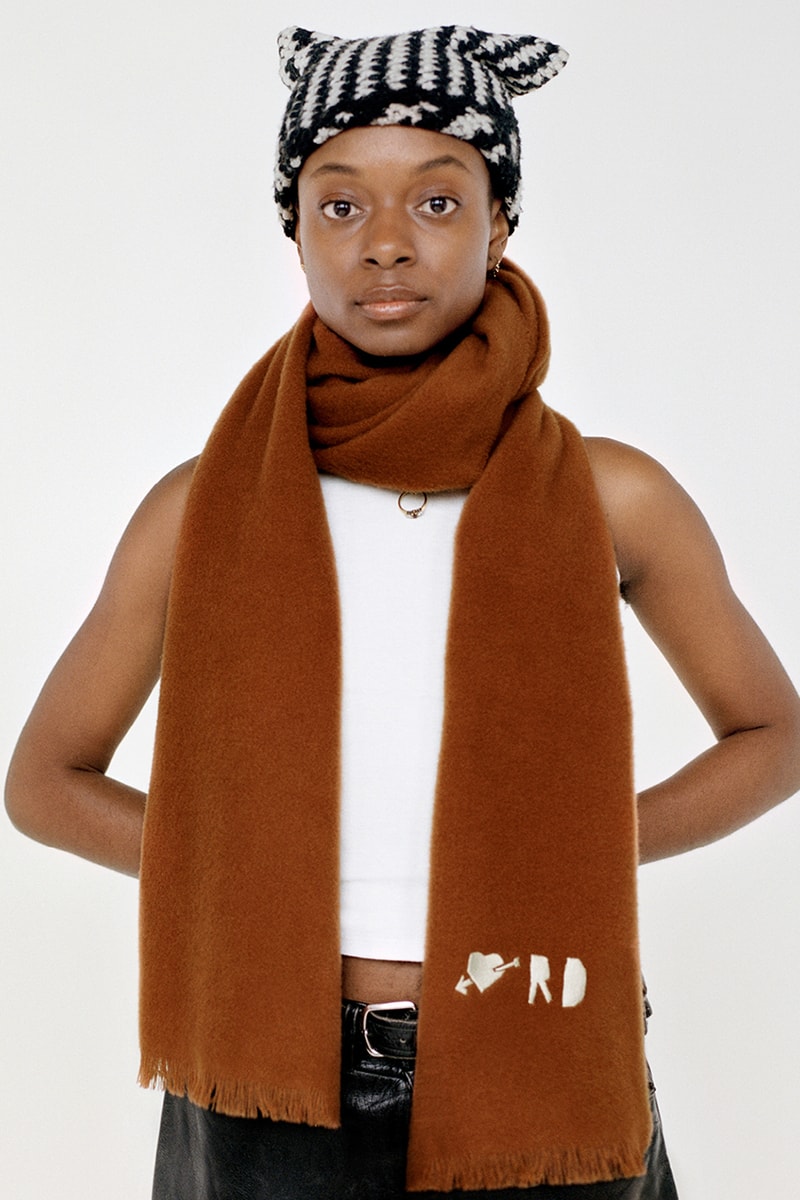 acne studios scarf personalization ronan mckenzie portraits editorial details information