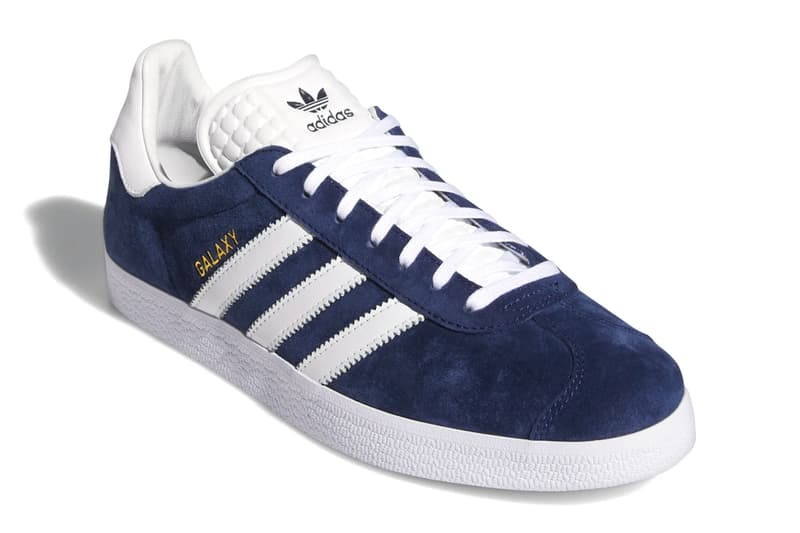 Adidas Releases Samba and Gazelle Sneakers Celebrating LAFC and LA Galaxy linen off white suede navy white soccer football club gum 90 100 usd release info price date