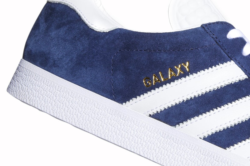 Adidas Releases Samba and Gazelle Sneakers Celebrating LAFC and LA Galaxy linen off white suede navy white soccer football club gum 90 100 usd release info price date
