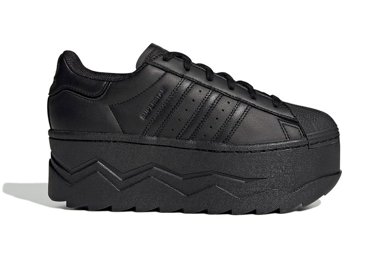 adidas Originals Superstar Platform Triple Black First Look Release Info gz9126 Date Buy Price 
