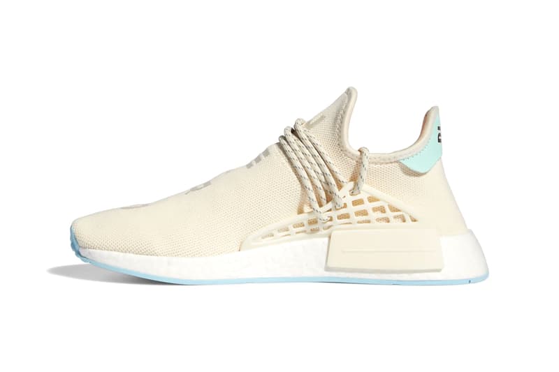 adidas x Pharrell Williams HU NMD N.E.R.D.  Chalk White / Glow Orange / Clear Mint GW0246 Restock Release Information Drop Date 