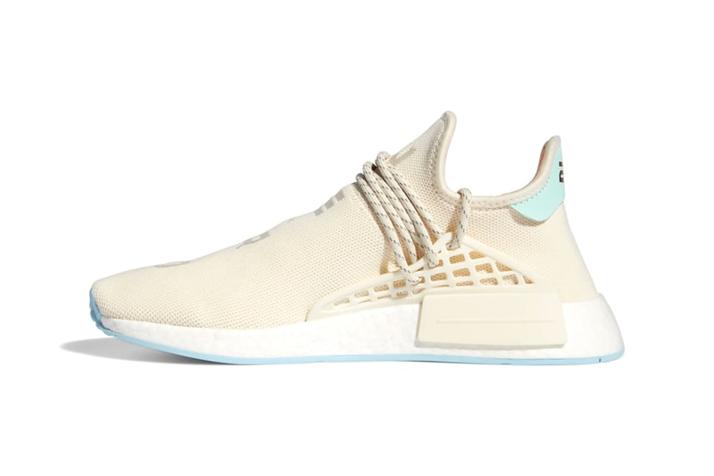 adidas x Pharrell Williams HU NMD N.E.R.D. Chalk White / Glow Orange / Clear Mint GW0246 Restock Release Information Drop Date