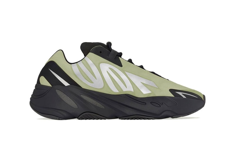 the adidas Yeezy Boost 700 MNVN “Resin” Official Look footwear sneakers ye nylon suede green black