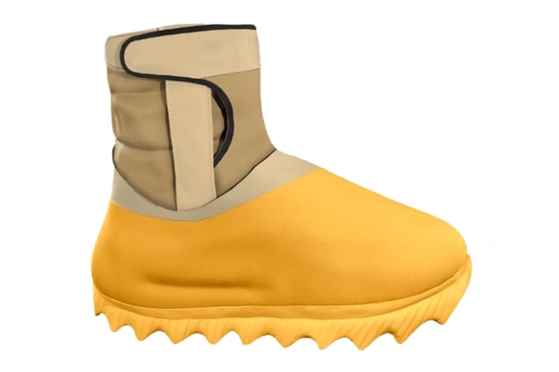 Yellow yeezy boots