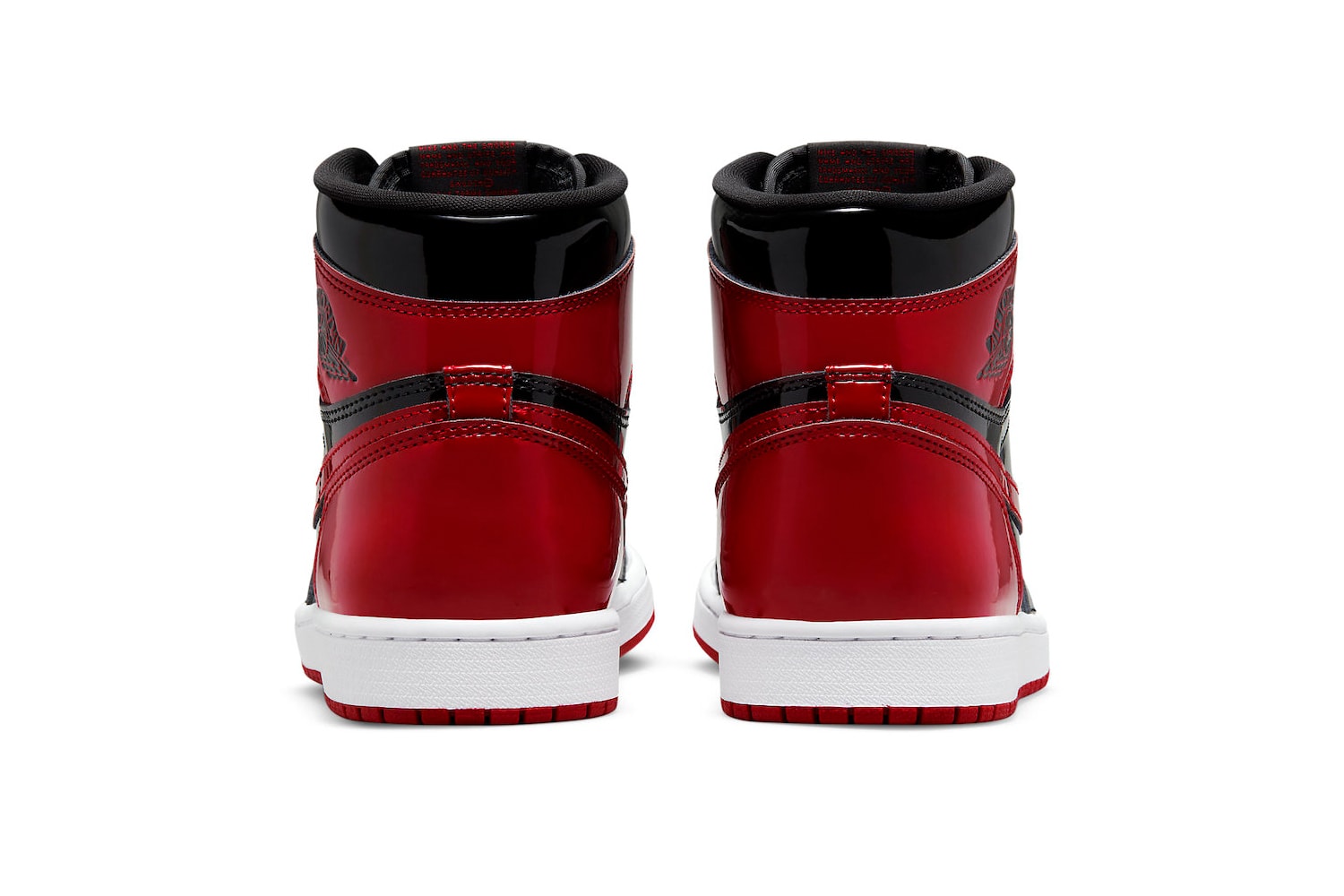 Air Jordan 1 High OG Bred Patent Official Look Release Info 555088-063 Date Buy Price Black White Varsity Red