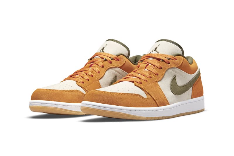 Air Jordan 1 Low DH6931-102 Orange/Olive Release 2021 Jordan Brand