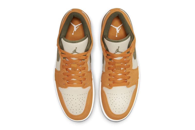 Air Jordan 1 Low DH6931-102 Orange/Olive Release 2021 Jordan Brand