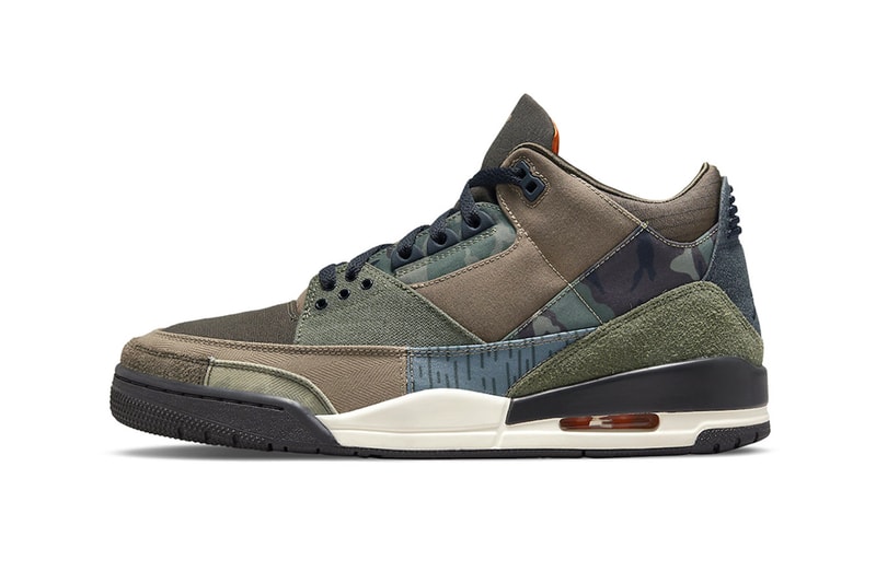 Air Jordan 3 Camo Official Look Release Info DO1830-200 Date Buy Price Dark Hazel Multi-Color