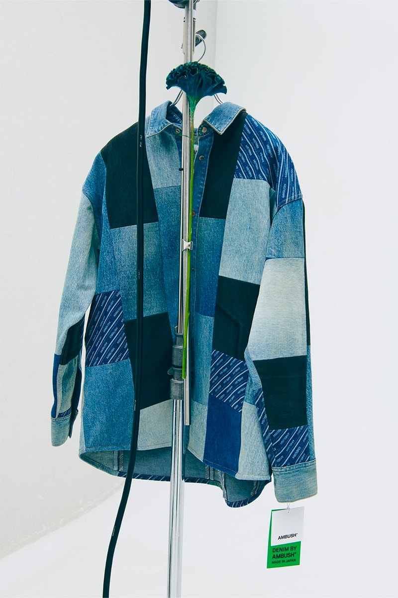 AMBUSH® WORKSHOP2 2nd Anniversary Capsule Collection Yoon Ahn Sustainable Recycled Denim Jacket Jeans 925 Silver Rings Jewelry 