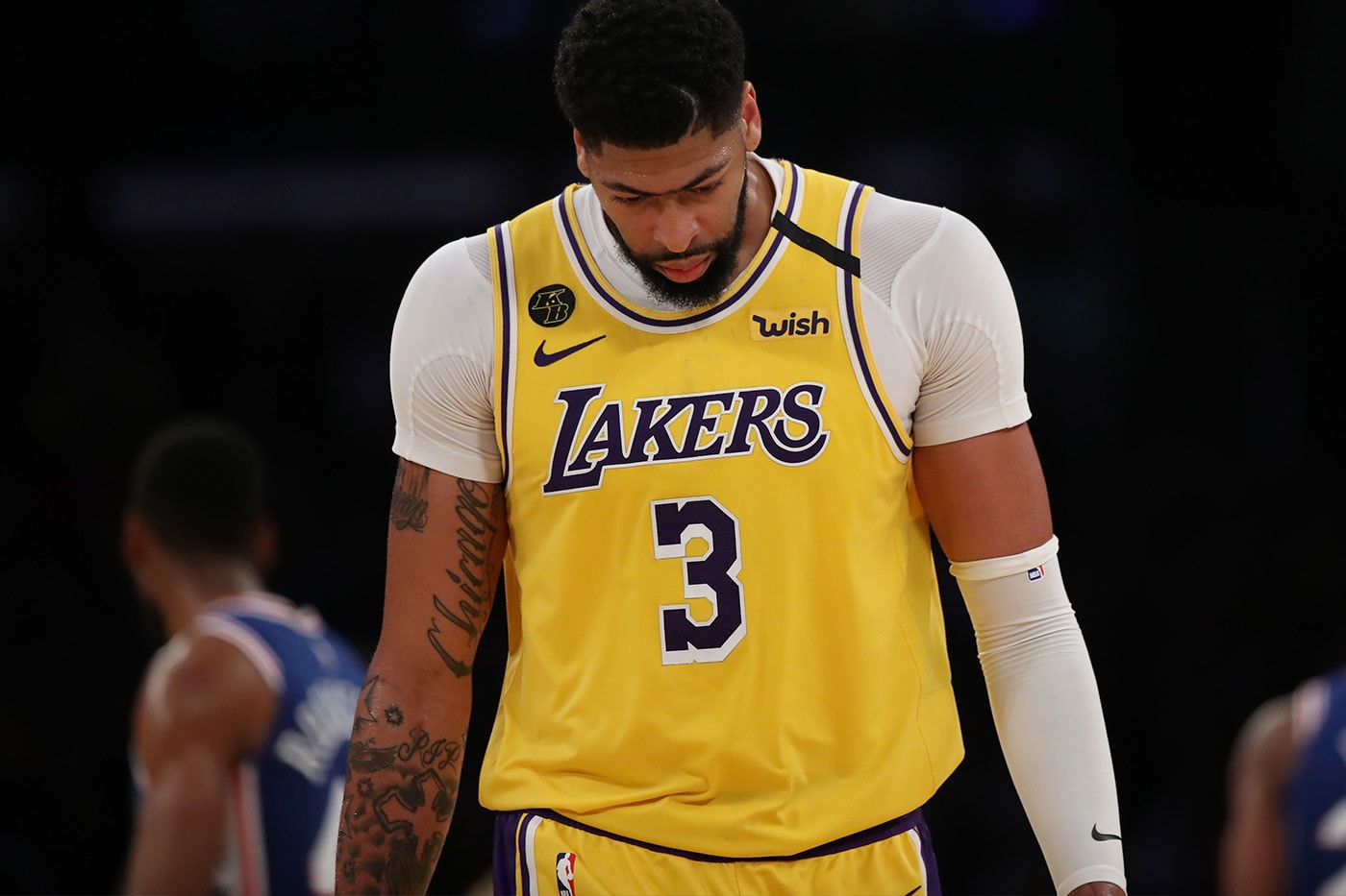 Anthony Davis Reveals He Was Dealing With an Illness Prior To Most Recent Los Angeles Lakers Loss lebron james russell westbrook basketball nba AD 