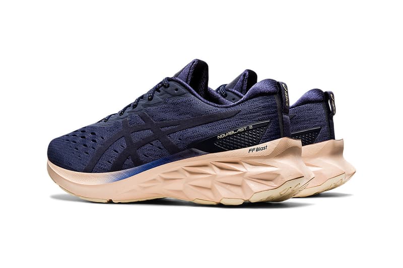 ASICS NOVABLAST 2 SPS Sneaker Release Info thunder blue pearl pink black olive canvas smoke grey