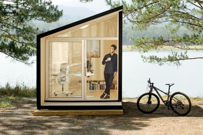 Autonomous Minimalist Work Pod cabins homes work from home design 