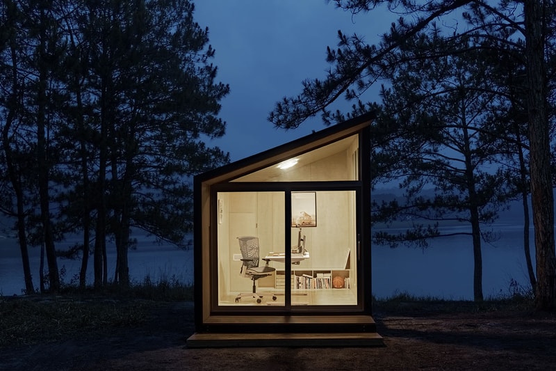Autonomous Minimalist Work Pod cabins homes work from home design 